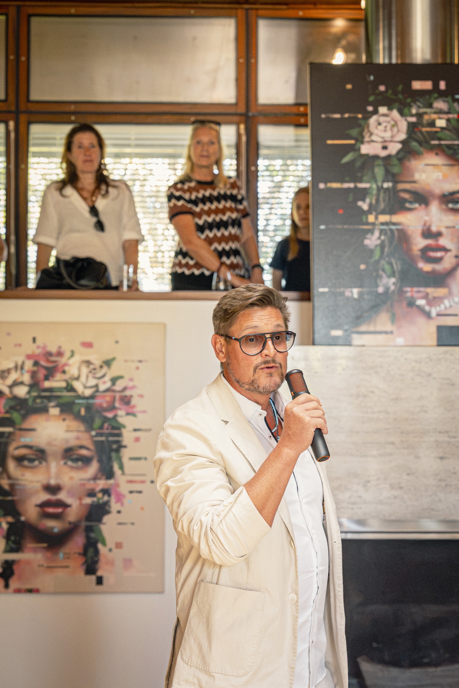 Ansprache während des Open House